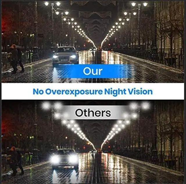 Alt view image 3 of 5 - AUTO-VOX V5PRO 1080P 9.35'' OEM Rear View Mirror Camera, Full Laminated Ultrathin Touch Screen Mirror Dash Cam Front and Rear with No Glare, Super Night Vision Car Backup Camera Mirror