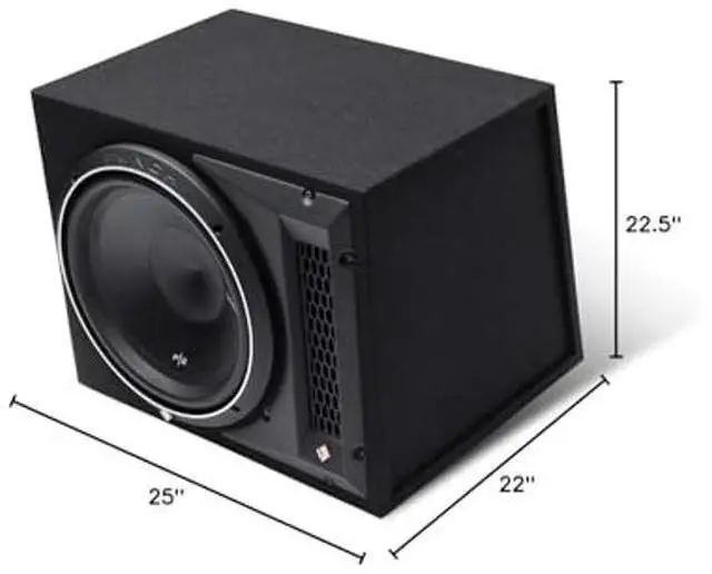Alt view image 5 of 5 - Rockford Fosgate P2-1X12 Punch Single P2 12" Loaded Enclosure Ported Subwoofer