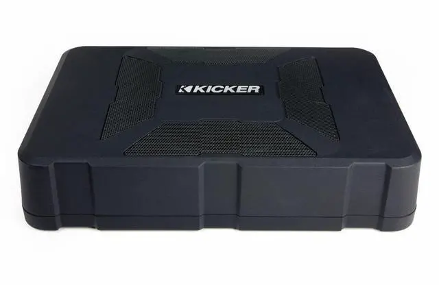 Main image of Kicker 11HS8 8 150 Watt Hideaway Compact Car Audio Powered Subwoofer Sub HS8