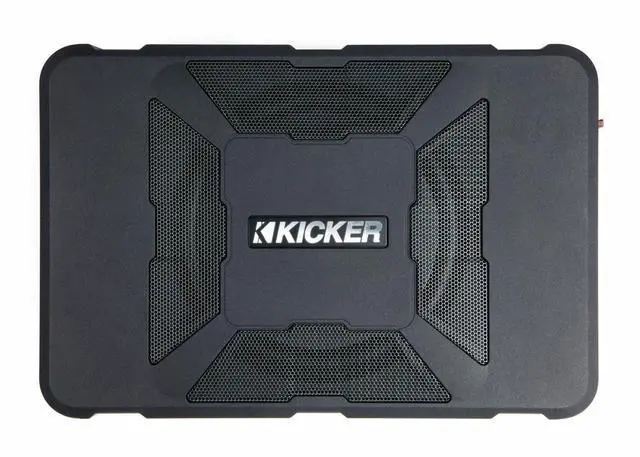 Alt view image 3 of 5 - Kicker 11HS8 8 150 Watt Hideaway Compact Car Audio Powered Subwoofer Sub HS8