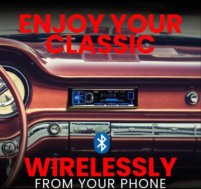 Alt view image 2 of 5 - BOSS Audio Systems 611UAB Car Stereo System - Single Din, Bluetooth Audio and Calling Head Unit, Aux Input, USB, Mechless, No CD DVD Player, AM/FM Radio Receiver