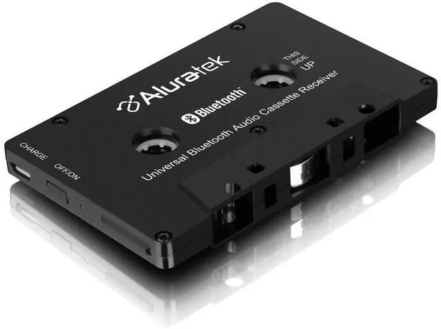 Alt view image 2 of 5 - Aluratek Universal Bluetooth Audio Cassette Receiver, Built-in Rechargeable Battery, Up to 8 Hours Playtime, Audio Receiving up to 33 Feet, ABCT01F