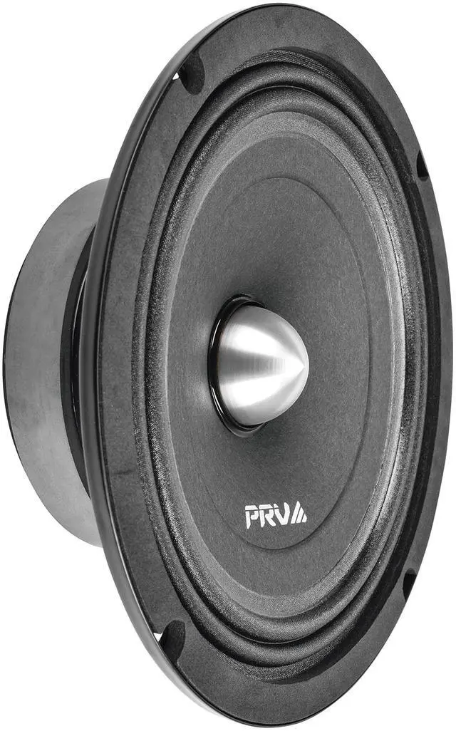 Main image of PRV AUDIO 8 Inch Shallow Midrange Buller Speaker 8MR400B-4 Slim, 4 Ohm, Shallow Mount Car Slim Speakers, 400 Watts Program Power 1.5 in Voice Coil, 200 Watts RMS, Compact for Doors (Single)