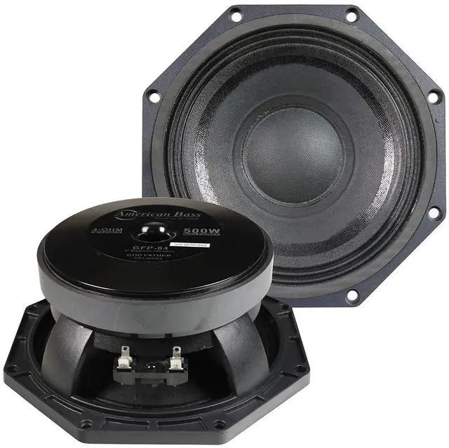 Main image of .AVD. American Bass Godfather 8 inches Midrange Car Speaker, 500 Watt Maximum Power, Mid Bass Car Audio Stereo Woofer Loudspeaker, 8 inch 4 Ohm Voice Coil