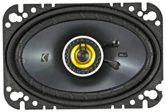 Alt view image 5 of 5 - Kicker 46CSC464 CS-Series CSC46 4x6-Inch (100x160mm) Coaxial Speakers, 4-Ohm (Pair)