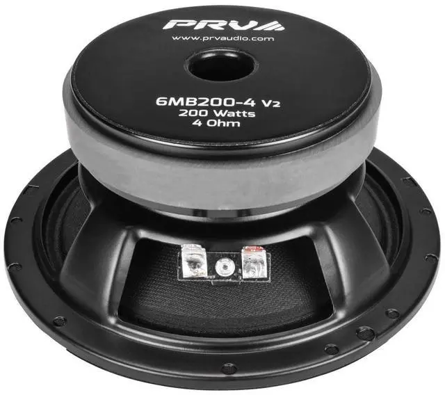 Alt view image 5 of 5 - PRV AUDIO 6.5 Midbass Speaker 6MB200-4 v2 4 Ohms - 200 Watts 93.5 dB 1.5" Voice Coil - 6 Inch Speaker for Car Audio with Outstanding Vocals and Punch for Small Custom Enclosures - Pro Audio (Single)