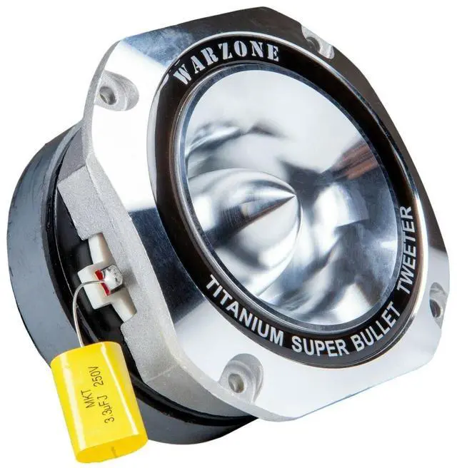 Alt view image 2 of 5 - Gravity 2X WZ50TW 1500W Heavy Duty Titanium Super Tweeter Loud Speaker 4-Ohms - Pair (2 Pieces) for Car, Van, ATV, Motorcycle, and Competition