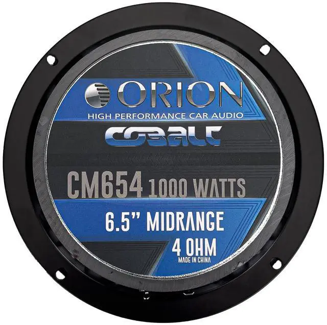 Alt view image 5 of 5 - ORION Cobalt CM654 High Efficiency 6.5" Mid-Range Bullet Loudspeakers, 1000W Max Power, 250W RMS, 4 Ohm, 1.5" Voice Coil - Pro Car Audio Stereo, Midrange Speakers (Pair)