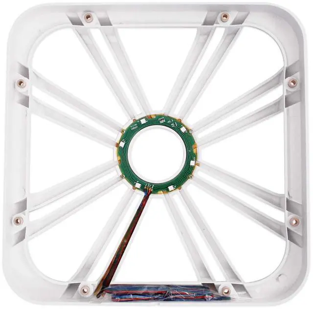 Alt view image 2 of 5 - Kicker 12-inch (30cm) Square Subwoofer Grille for 11S12L7,LED, White