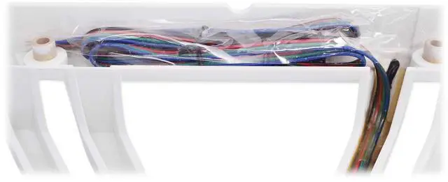 Alt view image 4 of 5 - Kicker 12-inch (30cm) Square Subwoofer Grille for 11S12L7,LED, White
