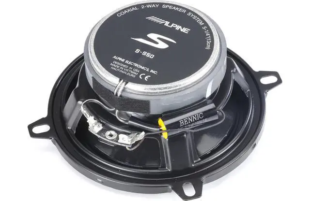 Alt view image 3 of 3 - Alpine S-S50 S-Series 5-1/4" 2-Way car Speakers