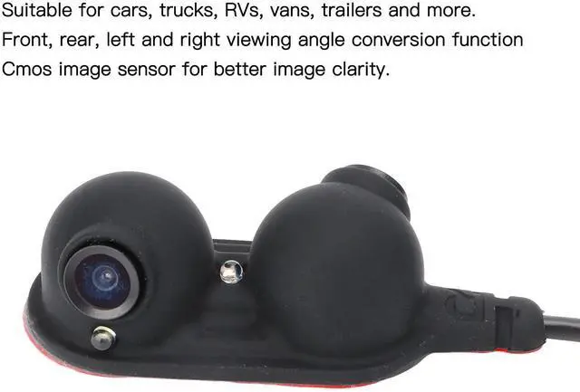 Alt view image 3 of 5 - Blind Spot Mirrors Car Door Side View Blind Spot Camera Night Vision IP68 for Truck RV Van Trailer Emergency Vehicle(Right)