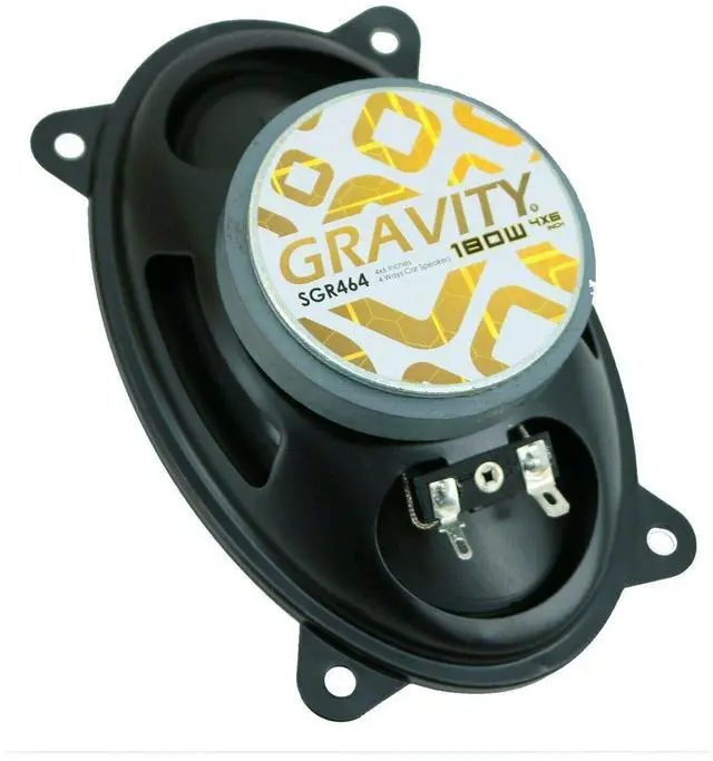 Alt view image 3 of 5 - 4X Gravity SGR464 4x6-Inch 4-Way 180 Watts Peak Power CEA Rated Car Audio Full Range Speakers Made with Alpha Cellulose Cones and Moisture Resistant Rubber Surround -2 Pairs