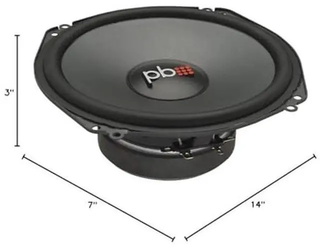 Alt view image 4 of 4 - PowerBass OE-700 (L2-700) OEM Replacement 7'' Midrange 2 Speakers (Pair)