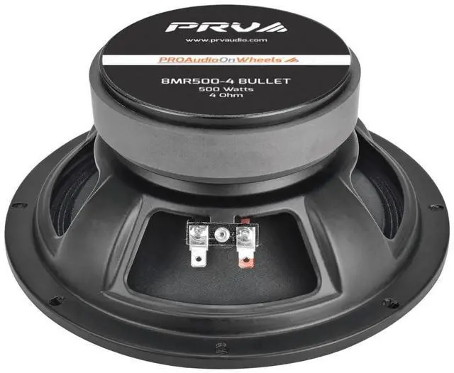 Alt view image 5 of 5 - PRV AUDIO 8 Inch Midrange Speaker 8MR500-4 Bullet, 500 Watts Program Power, 4 Ohm, 1.5 in Voice Coil Bullet Speakers for Car Audio Door Louspeaker (Single)