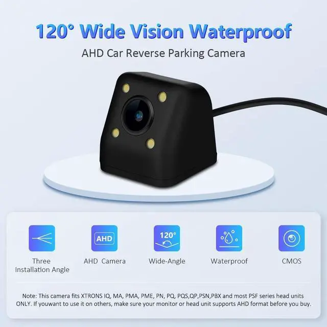 Alt view image 4 of 5 - XTRONS® Car Rear View Reversing Backup Parking Camera 120° LED White Light (CAM009S)