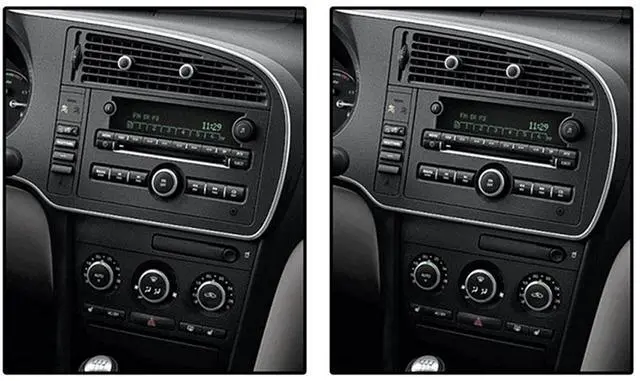 Alt view image 3 of 5 - Qiilu Double DIN Installation Dash Kit, Navigation Fascia Central Control Stereo Radio DVD Panel for 9?3 2007?2010