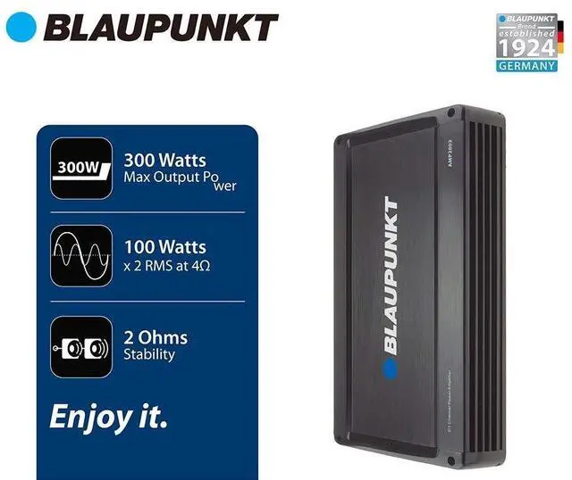 Alt view image 3 of 4 - Blaupunkt AMP2002 2000watts 2-Channel, Full-Range Amplifier Car SUV and More