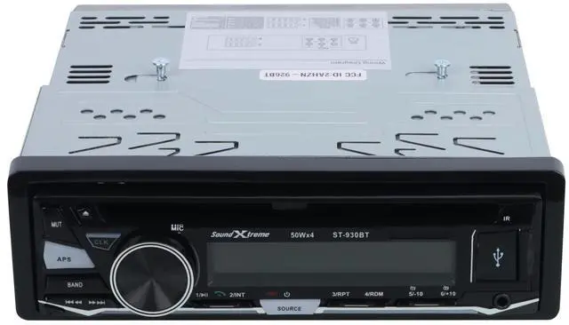 Alt view image 4 of 5 - SoundXtreme ST-930BT Single-DIN CD Car Stereo Bluetooth, USB SD & Aux Input CD / MP3 Car Audio Receiver Compatible with MP3/WMA/CD-R/RW/USB/SD/MMC Slot 4 Channels RCA Output