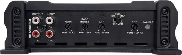 Alt view image 4 of 4 - Orion Cobalt Series CBA1500.2 High Efficiency 2-Channel Class A/B Amplifier for Car Audio Stereo - 1500W High Output, 2/4 Ohm Stable, Adjustable Low/High Pass, Bass Boost, MOSFET Power Supply