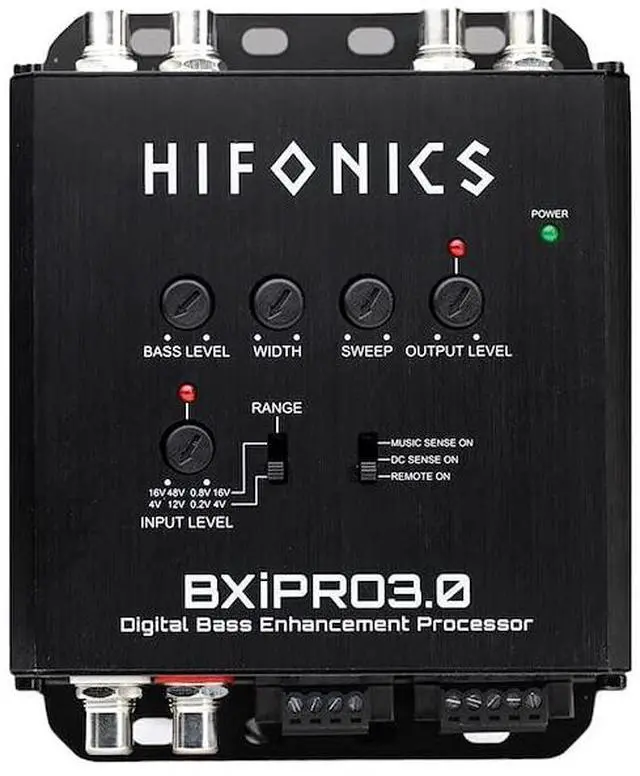 Alt view image 2 of 4 - Hifonics BXiPro3.0 Processor (Black) - Digital Bass Enhancement Processor, Dash Mount Remote Control Included, Compact Design