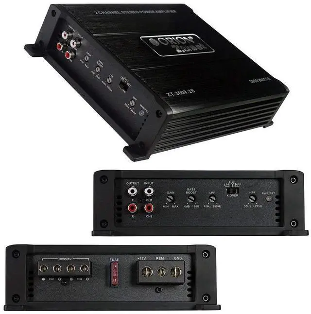 Main image of Orion Ztreet ZO2500.2 Car Amplifier - 1250 W RMS - 2500 W PMPO - 2 Channel - Class AB