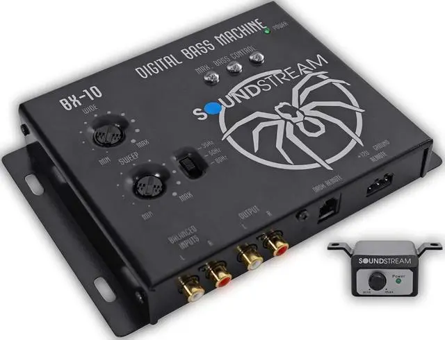 Main image of Soundstream BX-10, Digital Bass Processor and Reconstruction Bass Enhancer, Digital Bass Machine for Cars ATV UTV Motorcycles, BX Car Audio Sound Booster