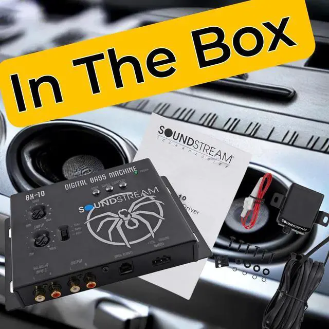 Alt view image 4 of 5 - Soundstream BX-10, Digital Bass Processor and Reconstruction Bass Enhancer, Digital Bass Machine for Cars ATV UTV Motorcycles, BX Car Audio Sound Booster