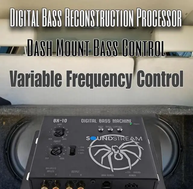 Alt view image 5 of 5 - Soundstream BX-10, Digital Bass Processor and Reconstruction Bass Enhancer, Digital Bass Machine for Cars ATV UTV Motorcycles, BX Car Audio Sound Booster