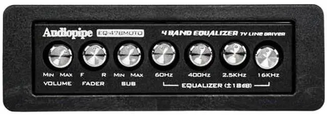 Main image of Audiopipe EQ47BMOTO 4 Band 7v Graphic Equalizer