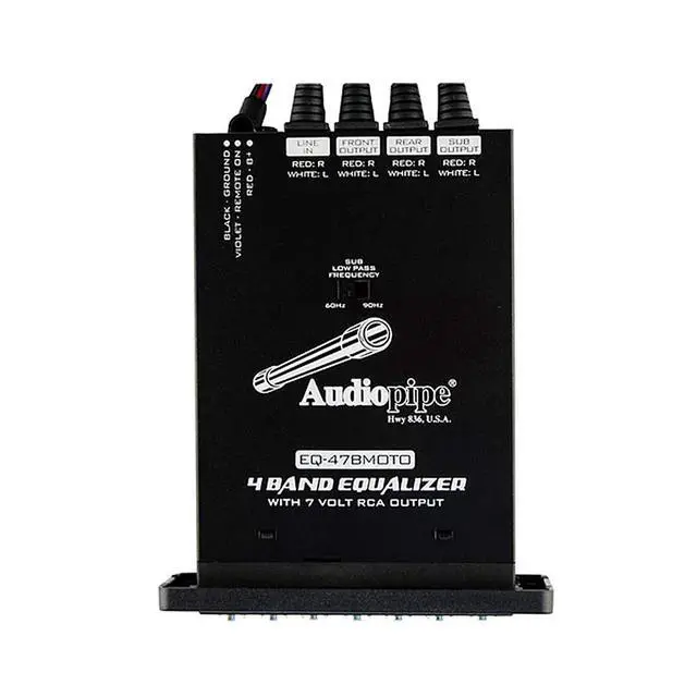 Alt view image 2 of 3 - Audiopipe EQ47BMOTO 4 Band 7v Graphic Equalizer