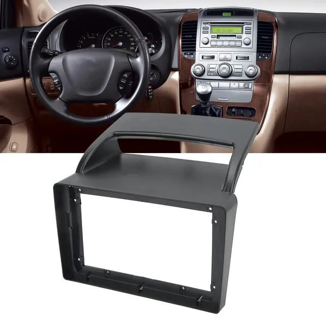 Alt view image 2 of 5 - Qiilu Car Stereo Dash Radio Fascia Kit, 9in Car Stereo Radio Fascia Seamless Fit Replacement for KIA Carnival VQ 20062016