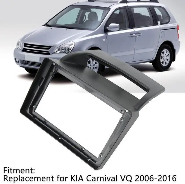 Alt view image 4 of 5 - Qiilu Car Stereo Dash Radio Fascia Kit, 9in Car Stereo Radio Fascia Seamless Fit Replacement for KIA Carnival VQ 20062016