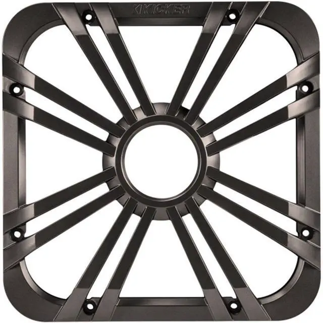 Main image of Kicker 10-inch (25cm) Square Subwoofer Grille for 11S10L7,LED, Charcoal