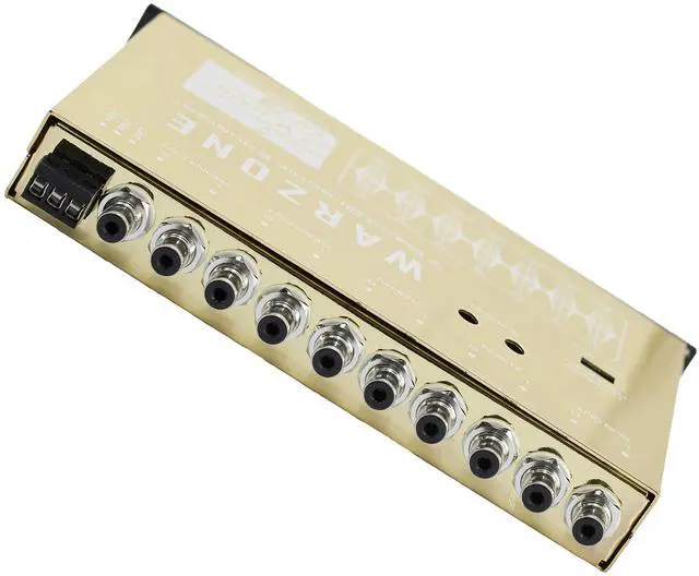 Alt view image 2 of 5 - Warzone EQ6700 1/2 Din 7 Band Car Audio Equalizer EQ w/Front, Rear + Sub Output, Up to 7V RMS of Output, Gold-Plated RCA connectors for Best Audio Output for Car, Boat, RV, RTV, Motorcycle