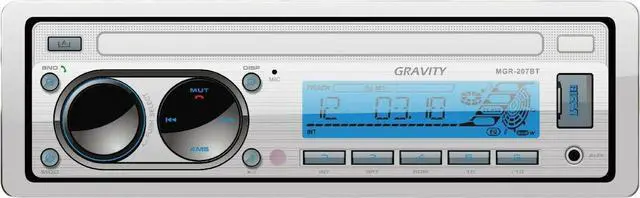 Alt view image 2 of 5 - Gravity MGR-207BT 200W A2DP True Marine Stereo AM FM Radio Media Player Receiver with Bluetooth for Boat, ATV, RV, Car, Motorcycle