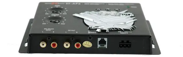Alt view image 2 of 5 - SoundXtreme ST-AP6 1/2 Din Car Audio Digital Processor, 13.5V, Bass Maximizer & Sound Restoration w/Includes a Dash Mount Remote Control and Light Display, 10.4x2.3 x 8.6 inches