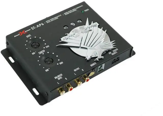 Alt view image 4 of 5 - SoundXtreme ST-AP6 1/2 Din Car Audio Digital Processor, 13.5V, Bass Maximizer & Sound Restoration w/Includes a Dash Mount Remote Control and Light Display, 10.4x2.3 x 8.6 inches