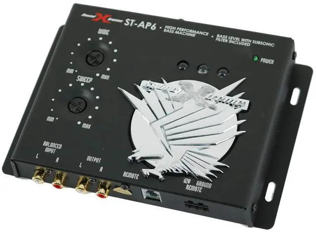 Alt view image 5 of 5 - SoundXtreme ST-AP6 1/2 Din Car Audio Digital Processor, 13.5V, Bass Maximizer & Sound Restoration w/Includes a Dash Mount Remote Control and Light Display, 10.4x2.3 x 8.6 inches