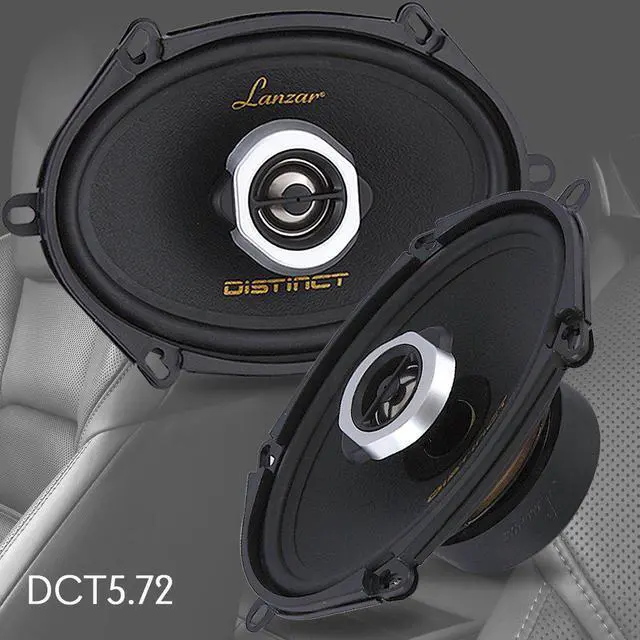 Alt view image 2 of 5 - Lanzar 2-Way Universal Car Stereo Speakers - 200W 5 x 7 / 6 x 8 Universal OEM Quick Replacement Component Speakers Vehicle Door/Side Panel Mount Compatible, Pro Audio Car Speakers DCT5.72 (Pair)
