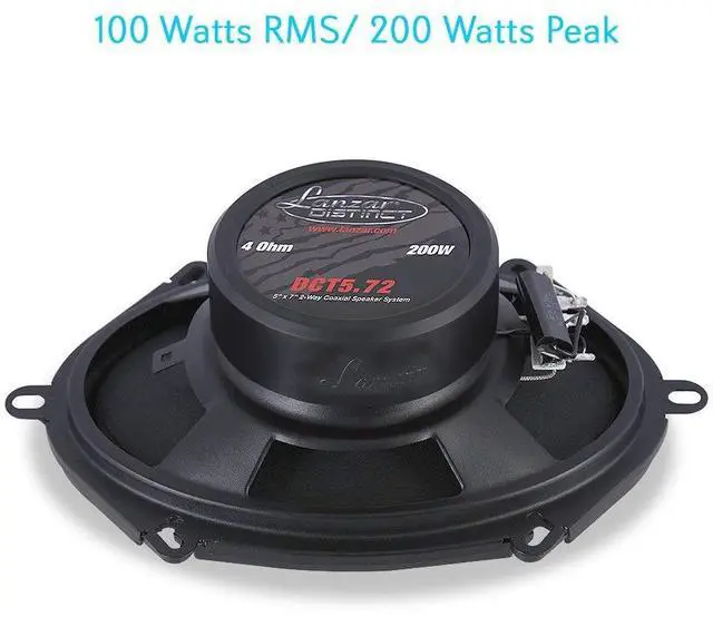 Alt view image 5 of 5 - Lanzar 2-Way Universal Car Stereo Speakers - 200W 5 x 7 / 6 x 8 Universal OEM Quick Replacement Component Speakers Vehicle Door/Side Panel Mount Compatible, Pro Audio Car Speakers DCT5.72 (Pair)