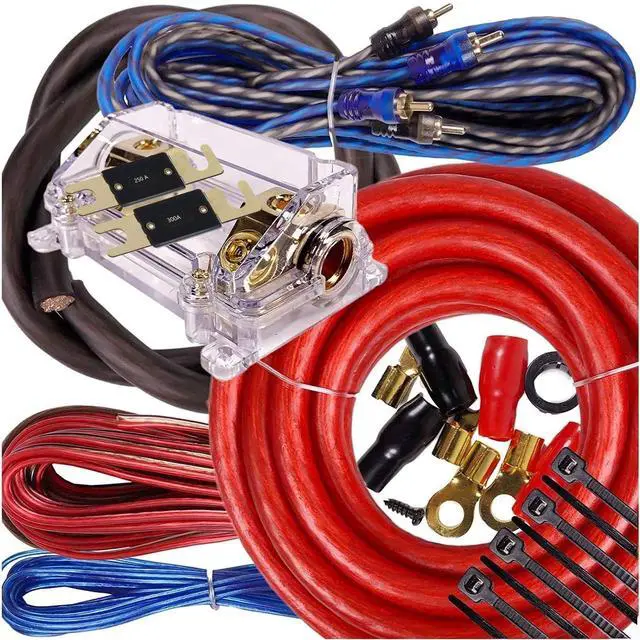 Main image of Complete 5000W Gravity 0 Gauge Amplifier Installation Wiring Kit Amp Pk2 0 Ga Blue - for Installer and DIY Hobbyist - Perfect for Car/Truck/Motorcycle/Rv/ATV