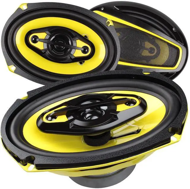 Main image of AUDIOTEK 1200W 6X9-Inch 4-Way Car Audio Coaxial Speakers System 6X9 Inches