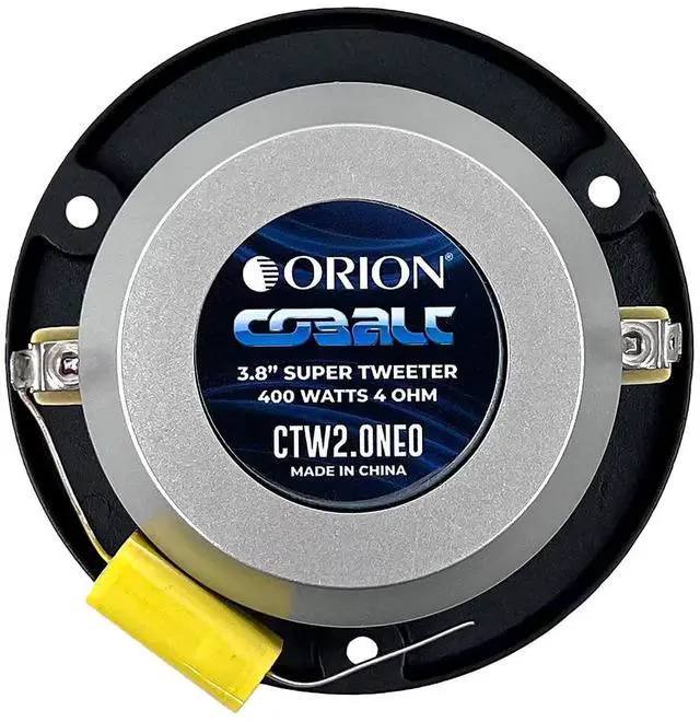 Alt view image 5 of 5 - ORION Cobalt Series CTW2.0NEO 3.8 Super Bullet Neodymium Tweeter | Aluminum Diaphragm, 1 Voice Coil, 100W RMS, 400W Max, Built-in Crossover - Pro Car Audio Tweeter (Pair)