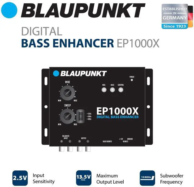 Alt view image 2 of 5 - Blaupunkt EP1000X Digital Bass Enhancer Bass Note Restorer