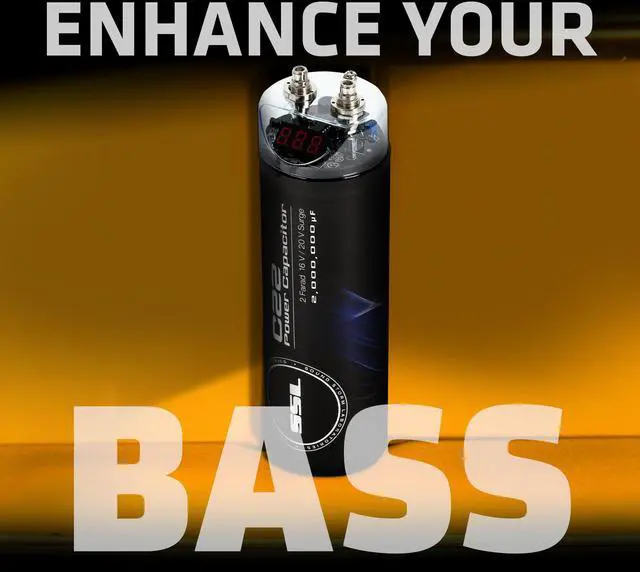 Alt view image 2 of 5 - Sound Storm Laboratories C352 Car Audio Capacitor  3.5 Farad, Energy Storage, Enhance Bass from Stereo, for Amplifier and Subwoofer, Warning Tones, LED Voltage Meter