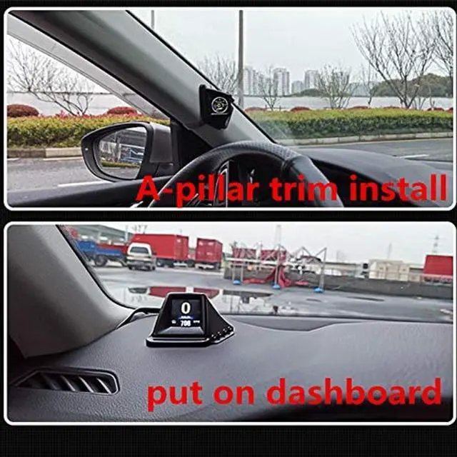 Alt view image 4 of 5 - Head Up Display for Car, iKiKin Car HUD Display OBD2 GPS Dual System, GPS for All Vehicles