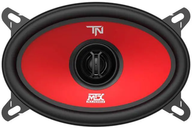 Alt view image 2 of 5 - MTX Terminator46 Durable 40 Watt RMS 4 x 6 Inch 2 Way Polypropylene Coaxial Car Speakers with Durable Steel Basket and Mylar Dome Tweeter
