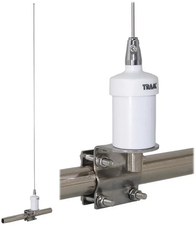 Alt view image 4 of 5 - Tram VHF Marine Antenna with Heavy Duty Stainless Steel L Bracket Covers All Marine-Band Frequencies, 6 dB Gain, 38" Tall 15 ft. Low-Loss RG58A/U Coax Cable with PL-259 Connector