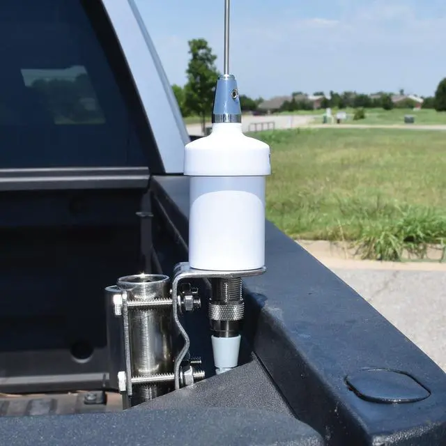 Alt view image 5 of 5 - Tram VHF Marine Antenna with Heavy Duty Stainless Steel L Bracket Covers All Marine-Band Frequencies, 6 dB Gain, 38" Tall 15 ft. Low-Loss RG58A/U Coax Cable with PL-259 Connector